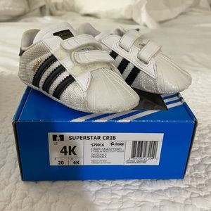 Adidas Superstar Crib shoes size 4K